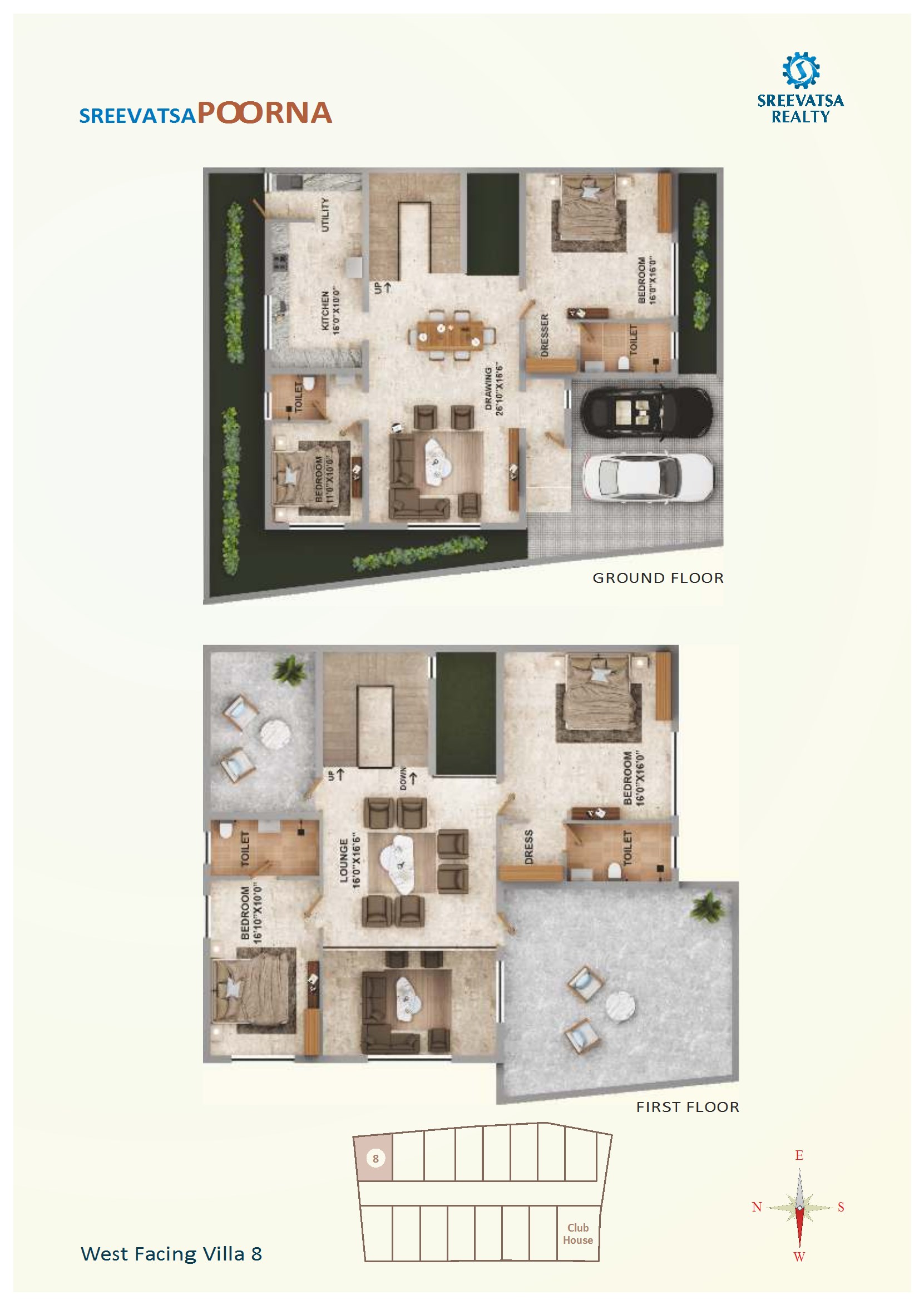 West Facing Villa 8