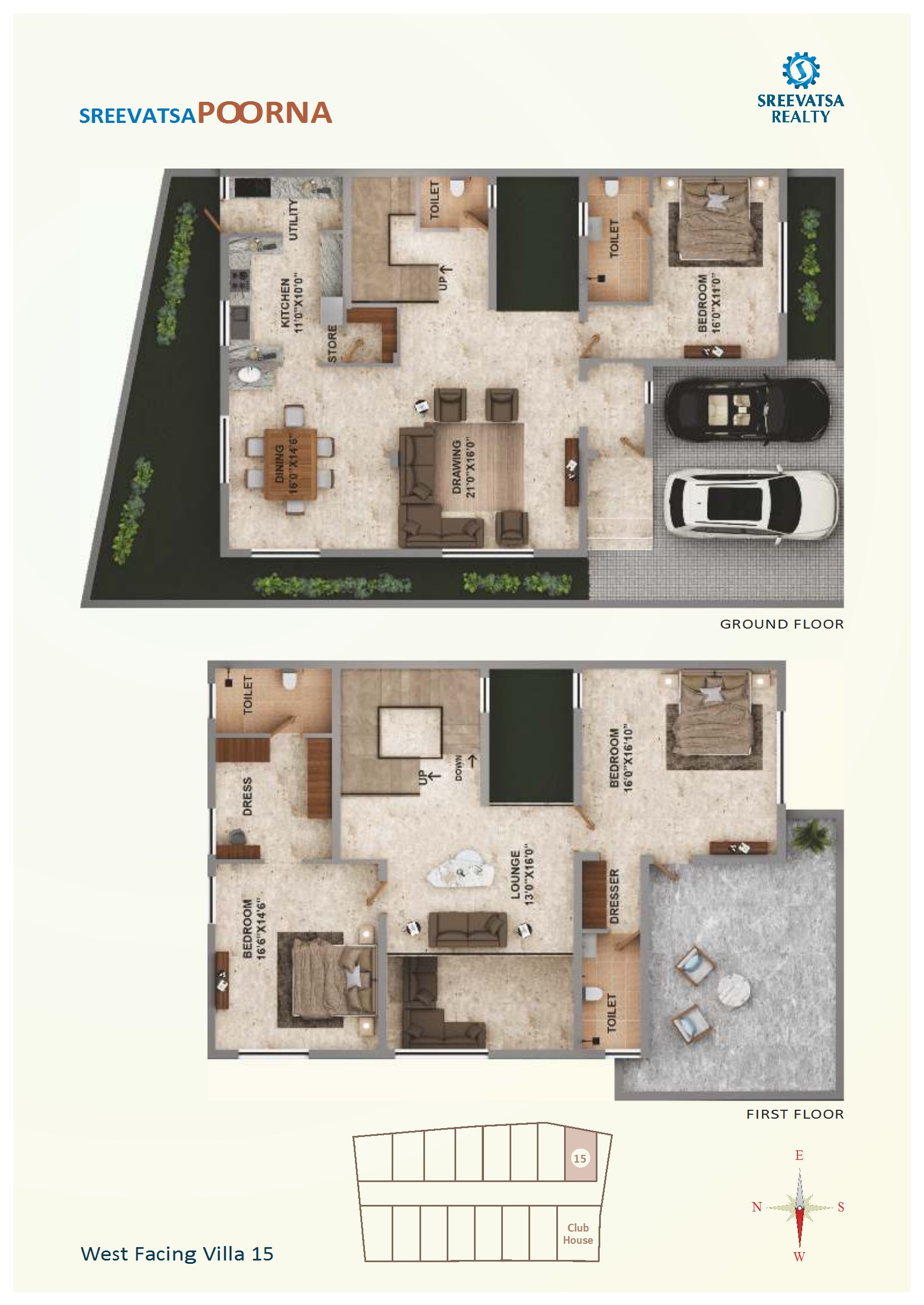 West Facing Villa 15