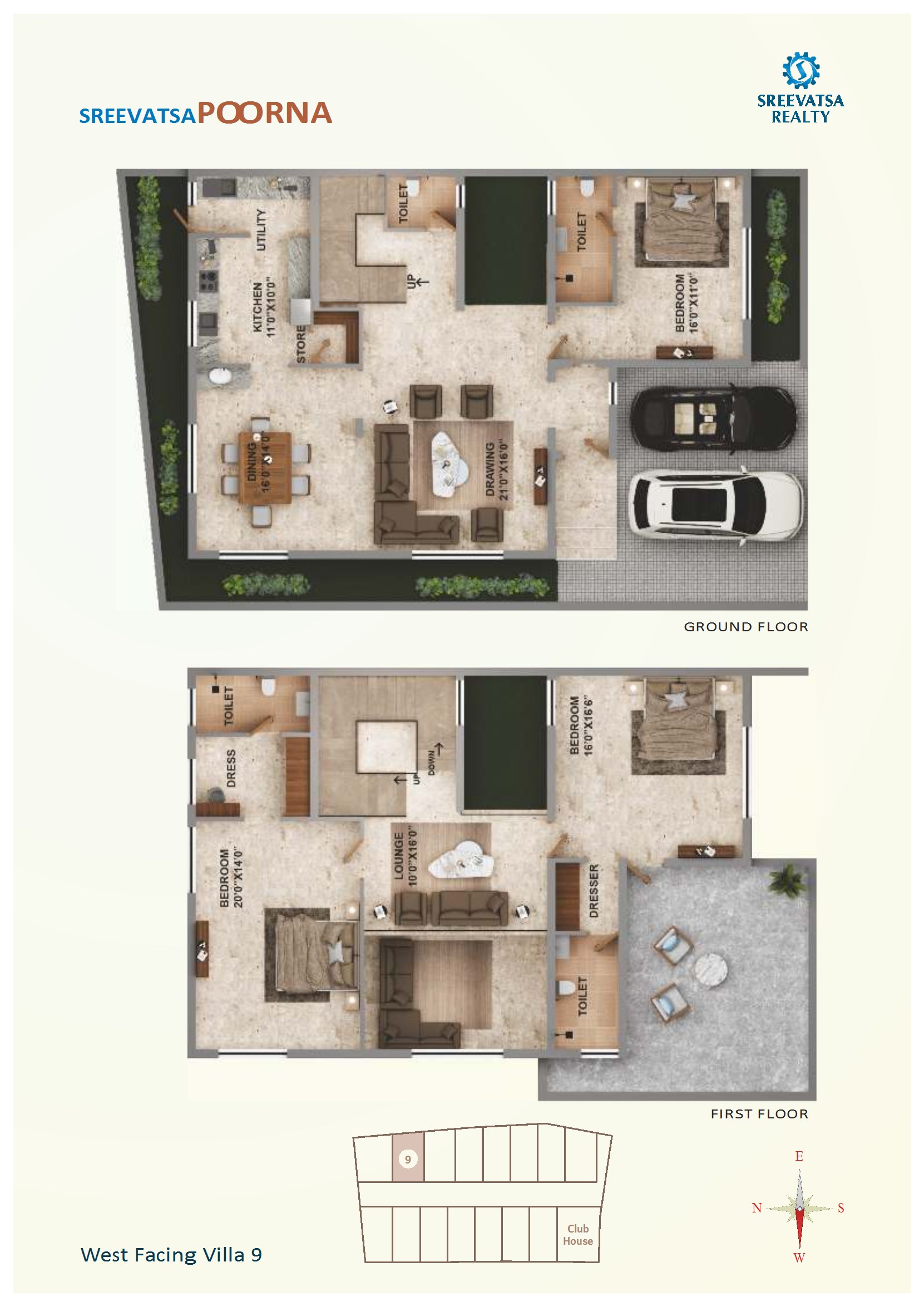 West Facing Villa 9